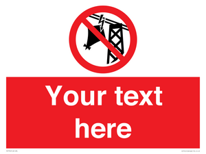 Custom prohibition do not fly kites near overhead electrical power lines